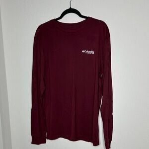 Columbia Men's Burgundy Long Sleeve Shirt